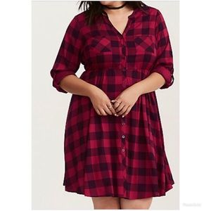 Plaid Torrid Shirt Dress